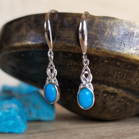 Turquoise - boucles d'oreille