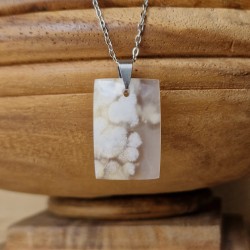 agate fleur de cerisier - pendentif