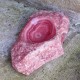 Rhodochrosite brute creusée