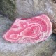 Rhodochrosite brute creusée