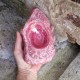 Rhodochrosite brute creusée