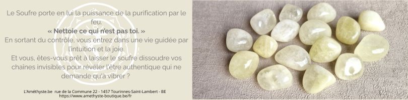 le soufre en lithothérapie