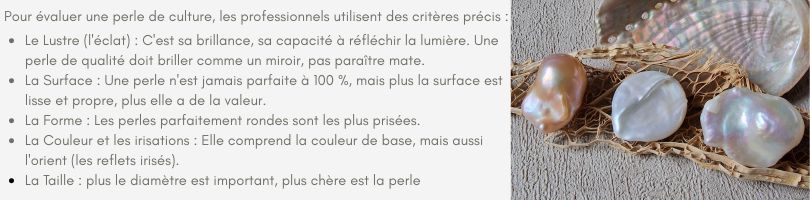 valeur des perles