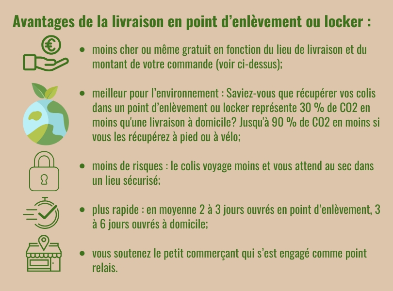 livraison en point relais l amethyste.be