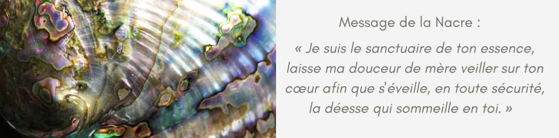 la nacre en lithothérapie